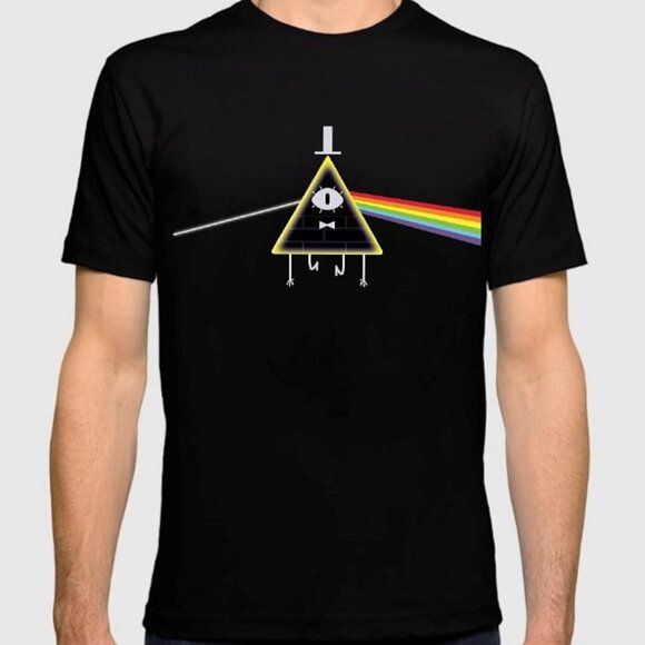 Bill Cipher Pink Floyd Style T-Shirt, Gravity Falls Shirt - Picture 1 of 4
